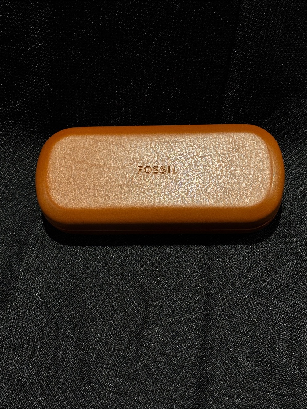 Fossil Tan Leather Eyewear Case